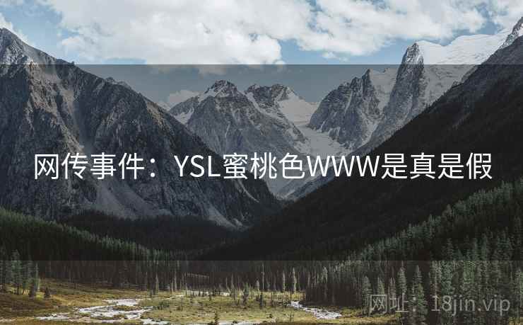 网传事件：YSL蜜桃色WWW是真是假