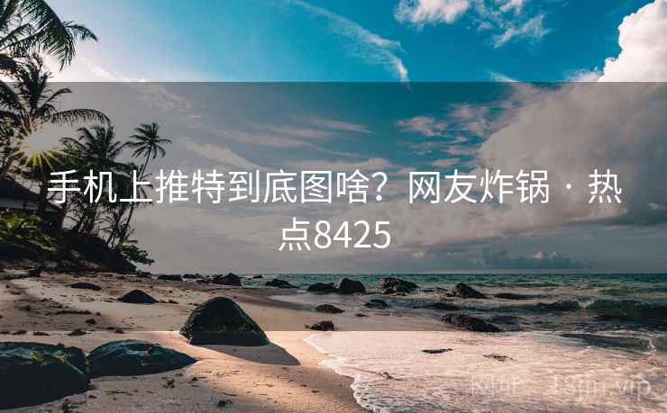 手机上推特到底图啥？网友炸锅 · 热点8425  第2张